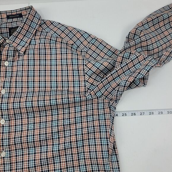 Pendleton‎ Bridgeport long sleeve button down shirt mens plaid blue L 3105 - Picture 6 of 10